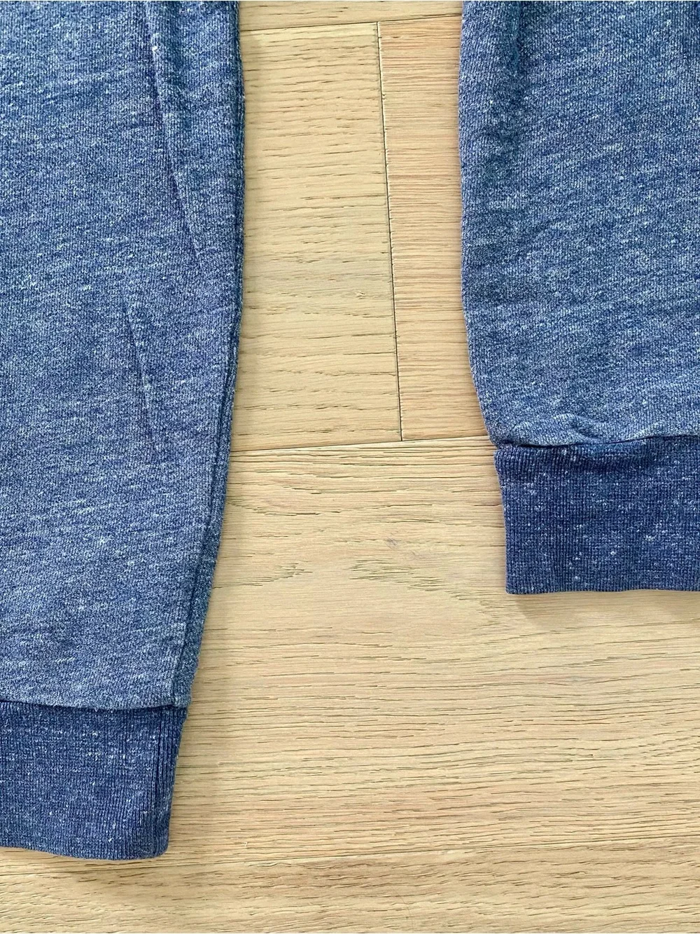 Everlane Men's Blue Heather French Terry Crewneck Sweatshirt - Size M